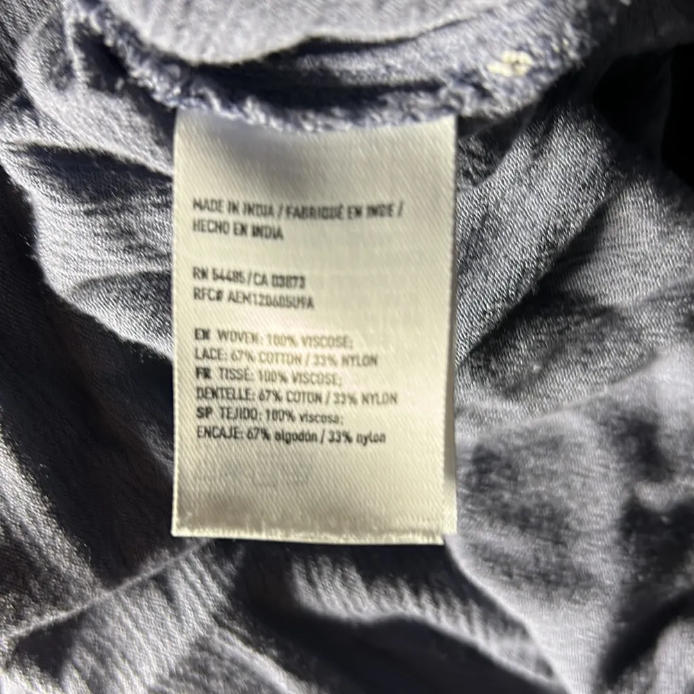 Lace Periwinkle Long Sleeve Top Size S - Image 4