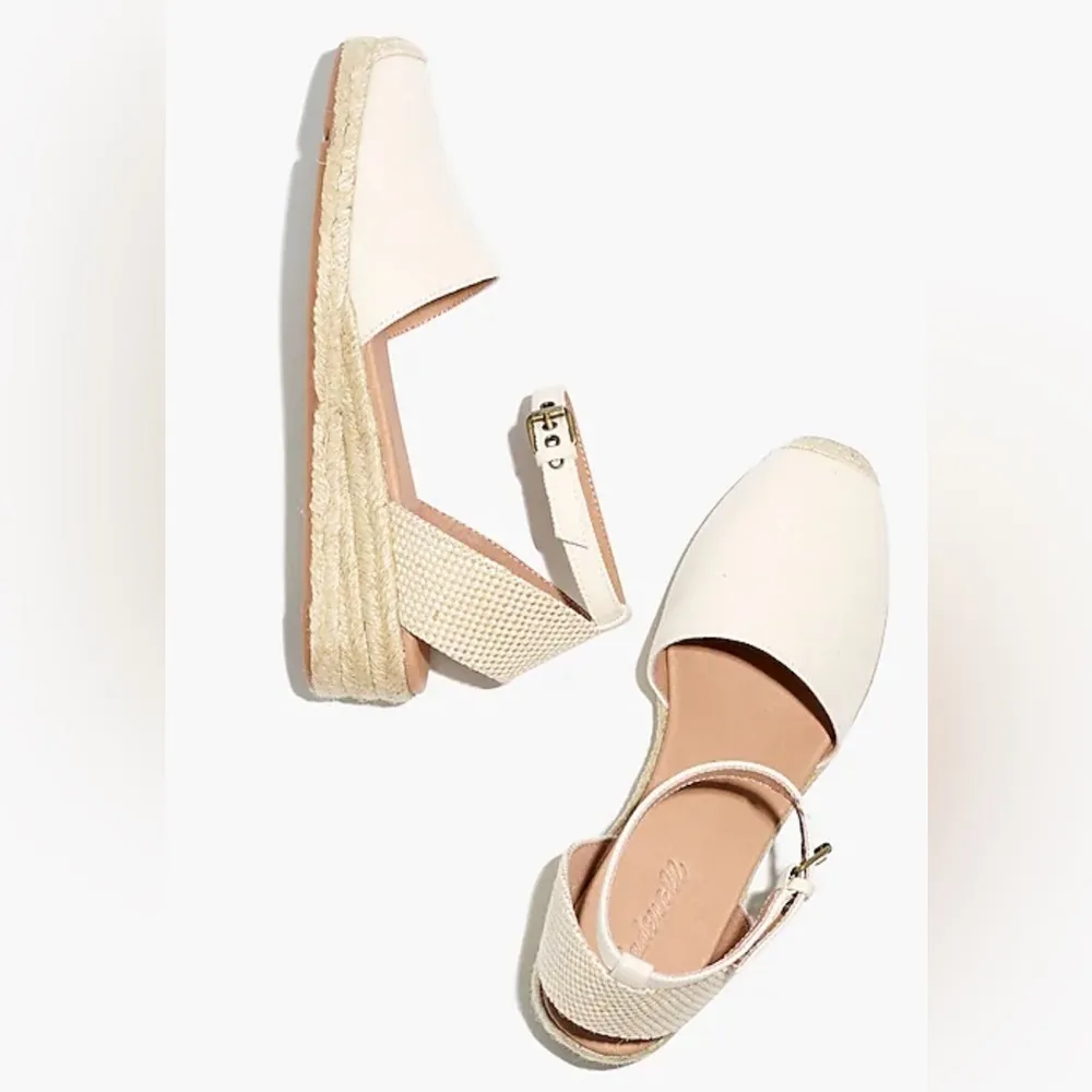 Madewell The Evelina Espadrille in (Re)sourced Canvas Shoe in Cloud Lining‎ 8.5 - Image 13