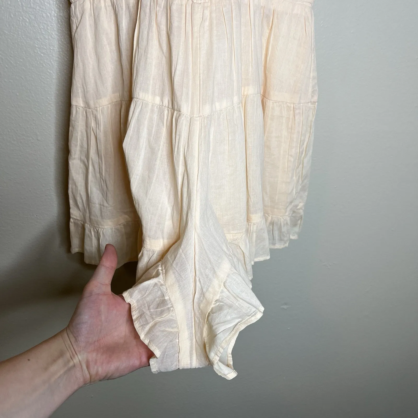 Women's Romper Playsuit Fairy Milkmaid Cottage Core Whimsigoth Lace S UO BCG - Image 14