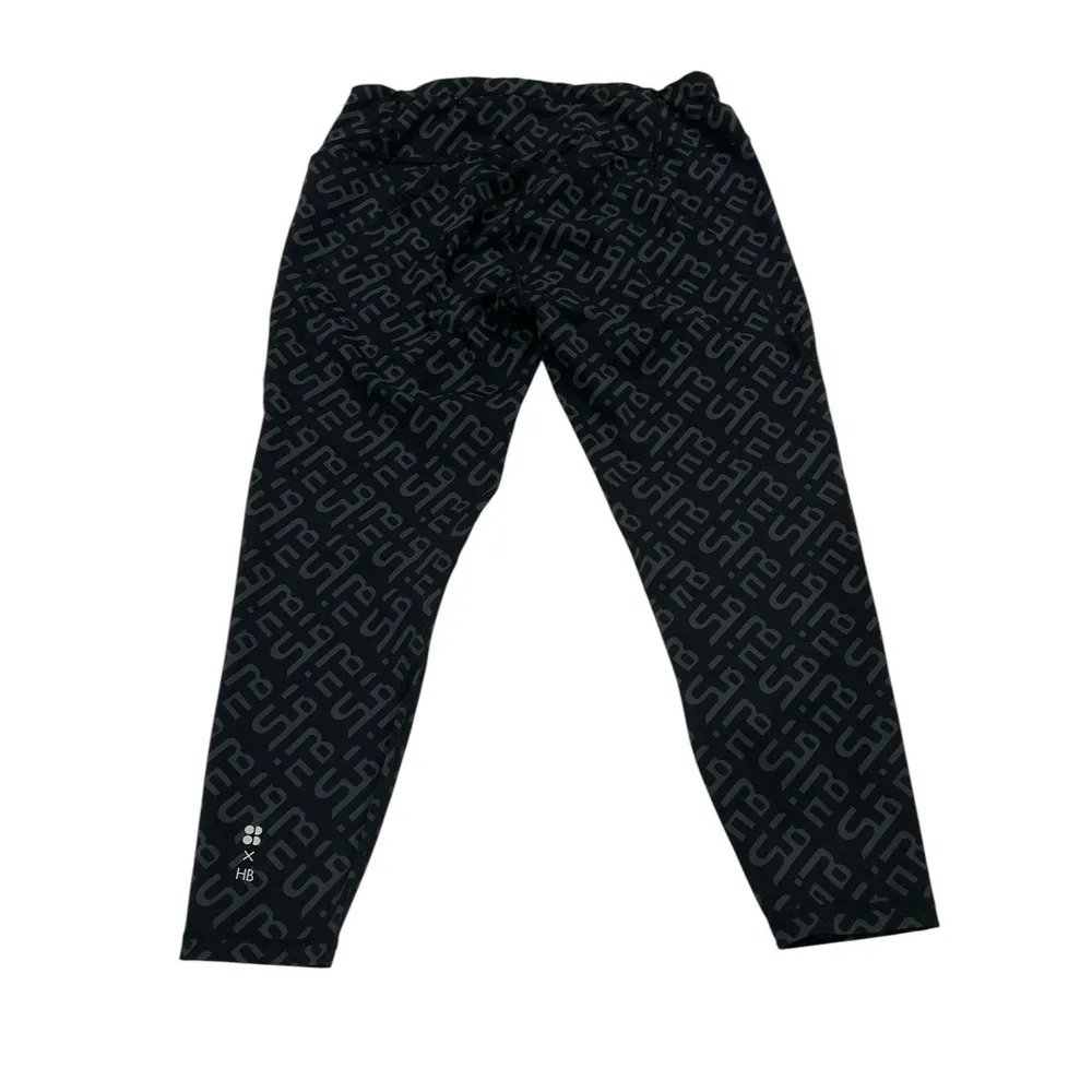 Sweaty Betty x Halle Berry Leggings XXL Black Printed Jinx‎ Power High Rise 7/8 - Image 3
