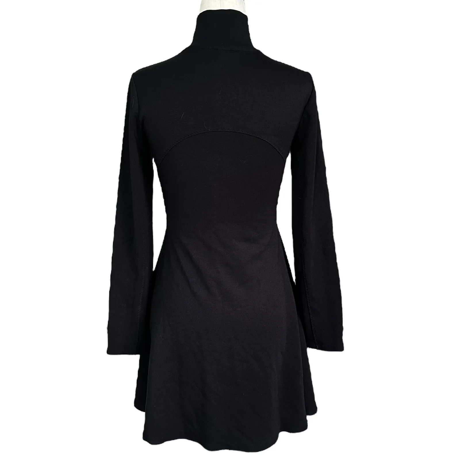 Athleta Black Athletic Sporty Mini A-Line Dress Women's Size XXS | 31-6 - Image 2