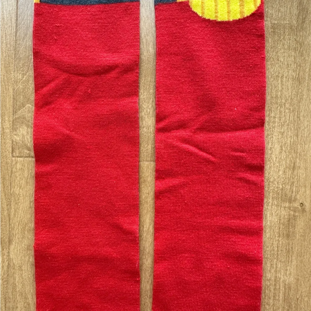 Funky Socks French Fry Socks, 1 Pair of Fun Socks, OS Yellow - Image 8