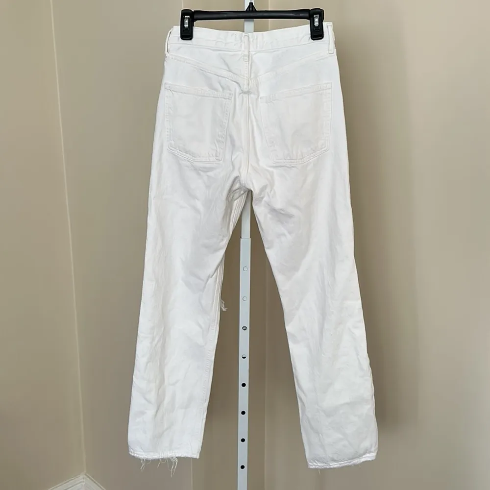 Agolde 90's Mid Rise Loose Fit White Jeans Size 26 in Vanish White - Image 3