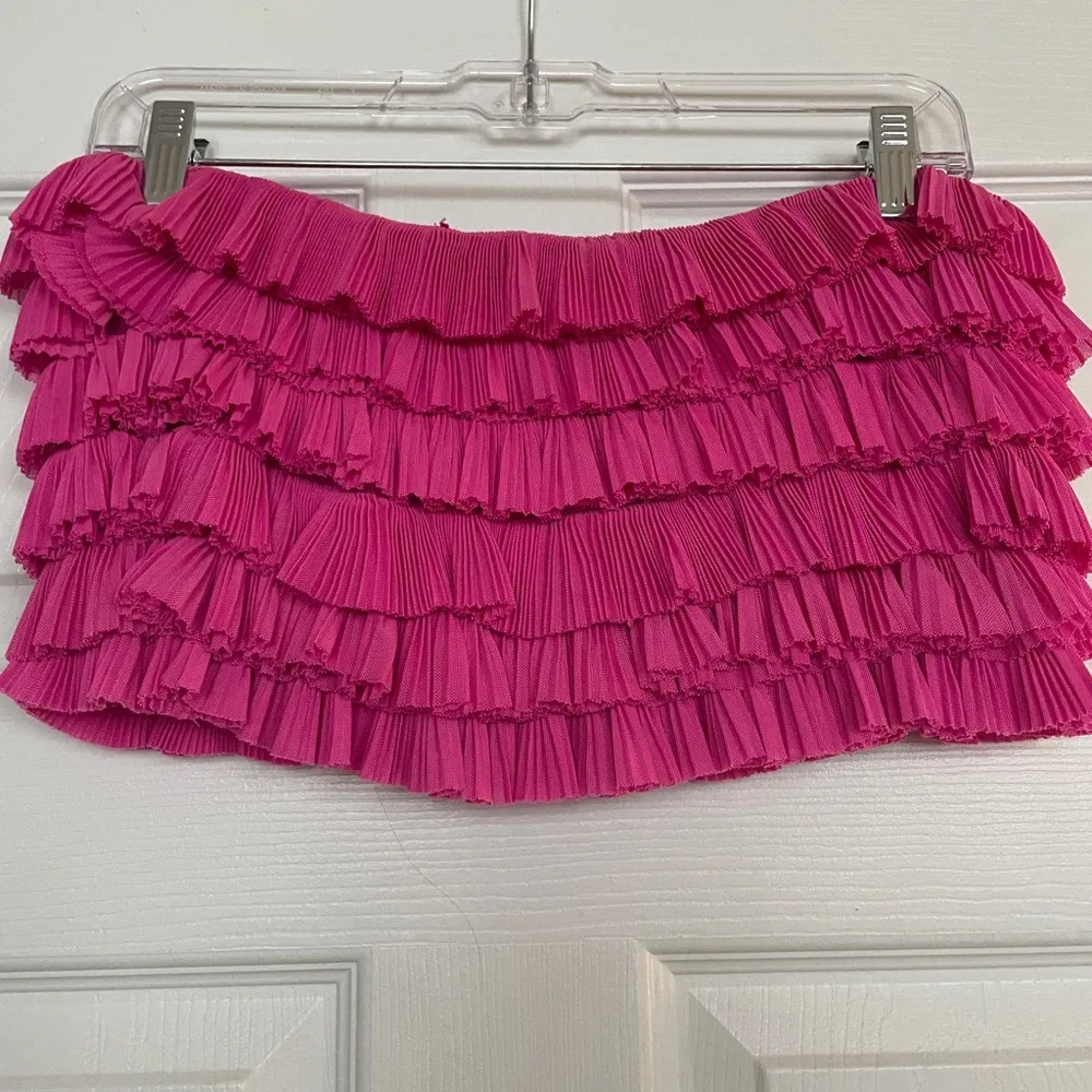 Pink Ruffled tube top - Image 2