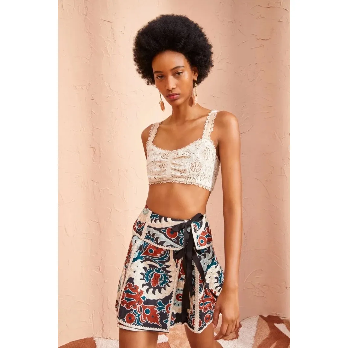 Ulla Johnson Siya Blouse & Dimi Skirt Embroidered Matching Set Lapis size 0 - Image 7