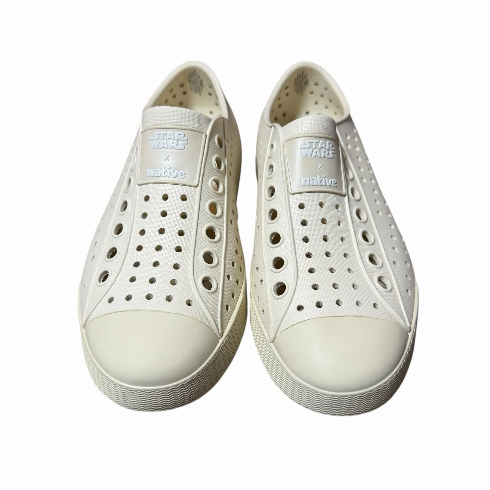 Star Wars x Native Shoes Jefferson Baby Yoda Grogu Cream Slip On M3 W5 EVA Tan Size 5 - Image 5