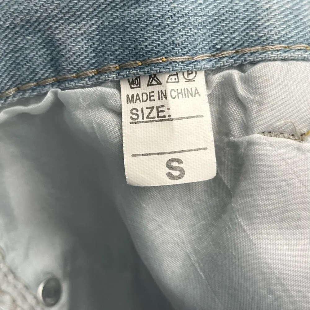 Distressed Cutoff Skeleton Heart Shorts - Size 3 - Image 6