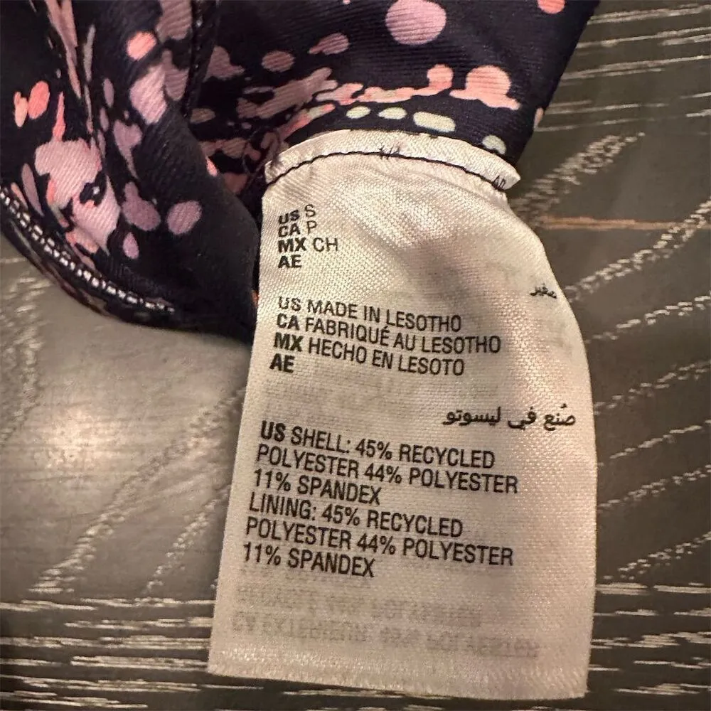 Ideology Women's Splatter Sports Bra Indigo Sea Small Yoga Pilates Activewear - Image 8