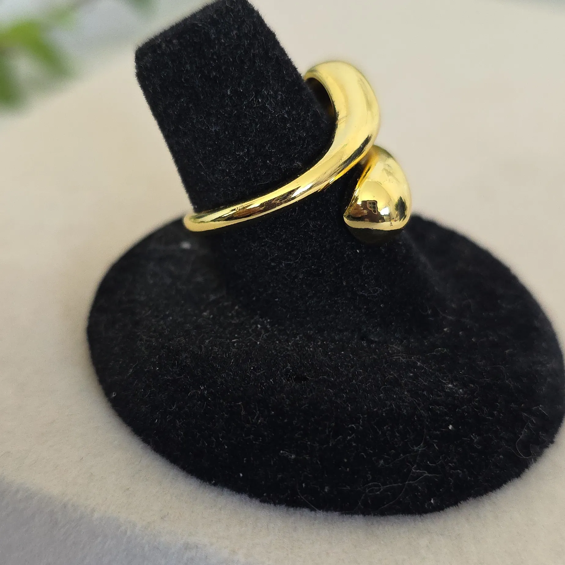 Gold Filled Bypass Teardrop Ring - Image 5