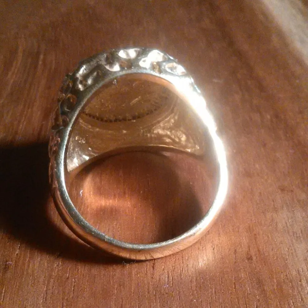 Patriotic Eagle Gold Plated Coin Ring (Size 10) - Image 6