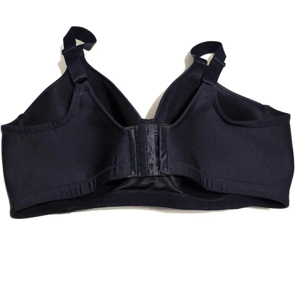 Vanity Fair Full Figure Beauty Back Smoother Wireless Bra Midnight Black 42DD - Image 3