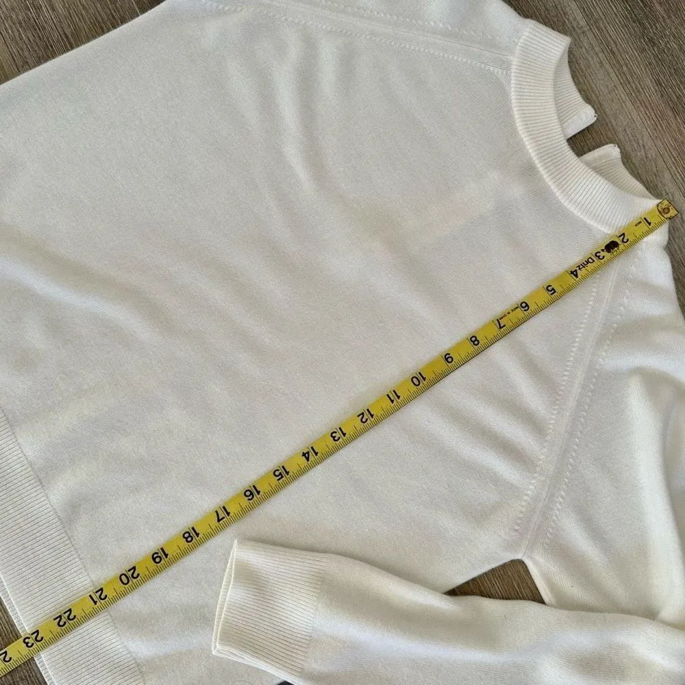 Designers Originals cream mock neck sweater Size M - Image 9