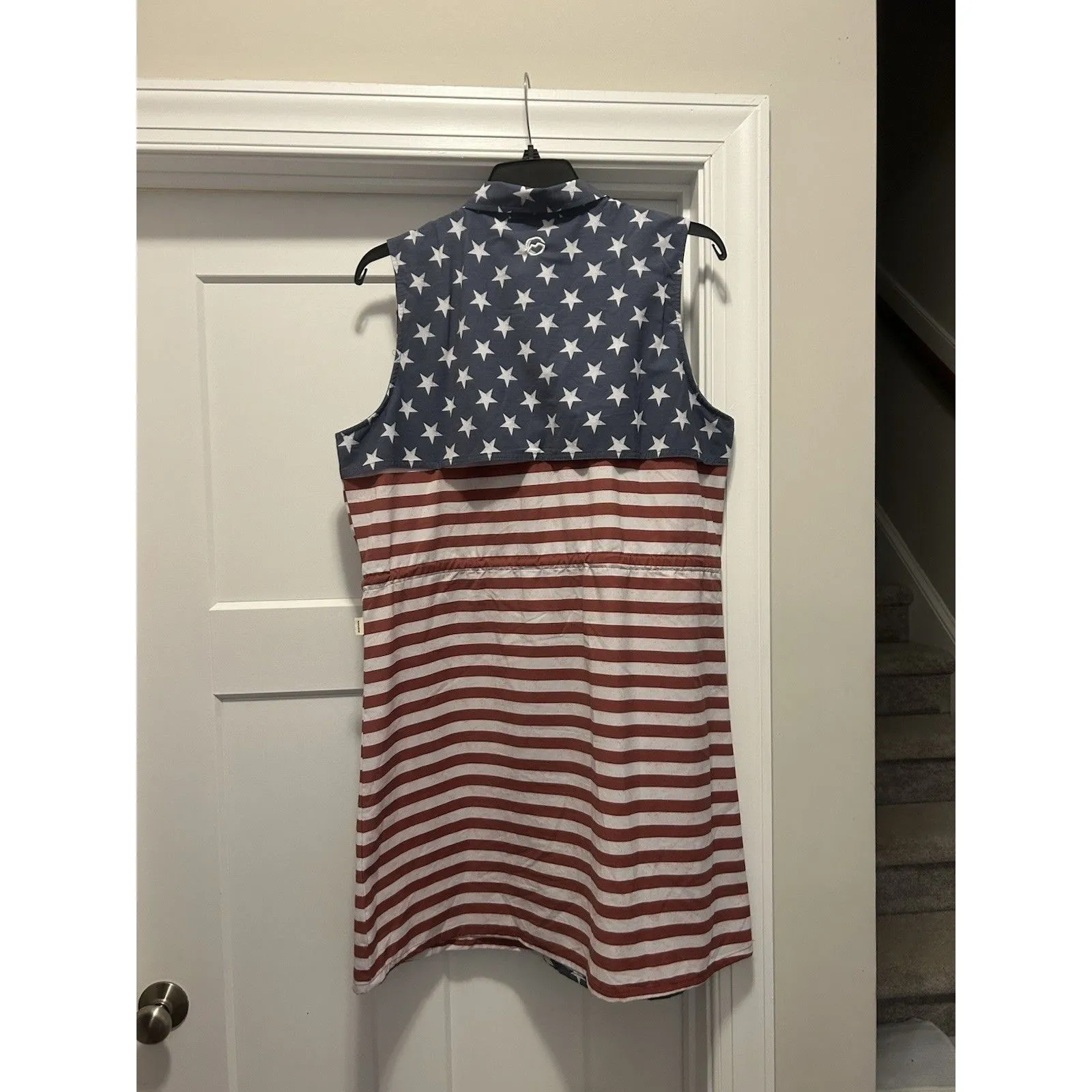 Magellan Outdoors Dress Women’s 2XL Flag USA Red White Blue Classic Fit UPF 30 - Image 5