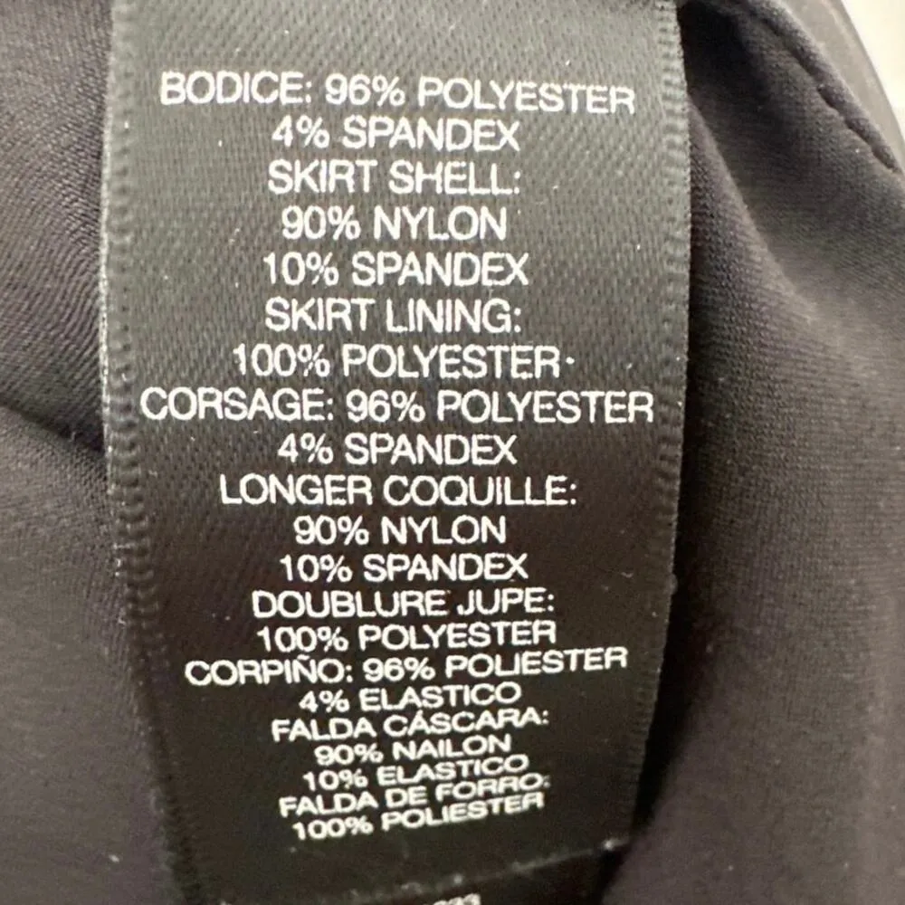 Colorblock Pleated Front Dress 2X Black Magenta Kenneth Cole New York Plus Size - Image 5