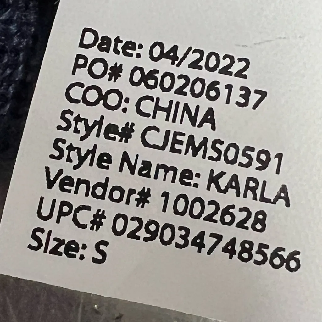 Ella Moss Open Front Navy Blue Cardigan Sweater- Size Small - VGUC - Image 6