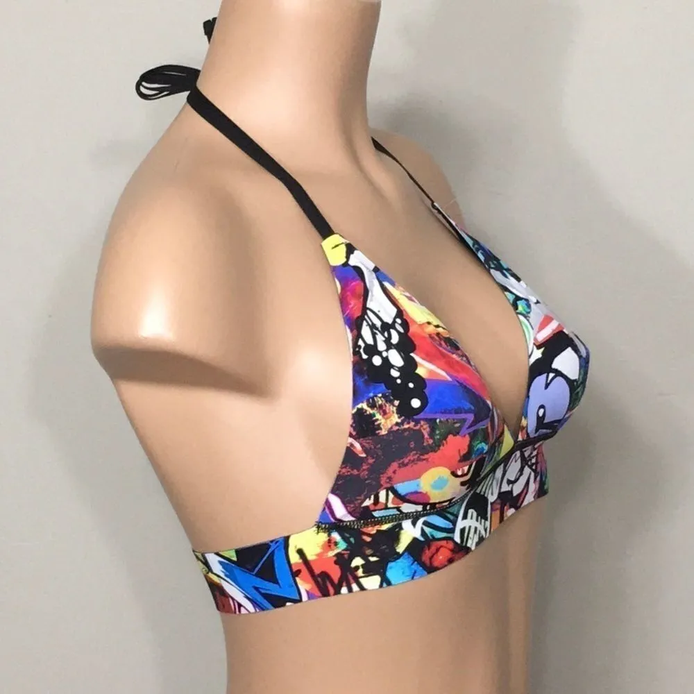 PilyQ  reversible seamless bikini top. Small - Image 5