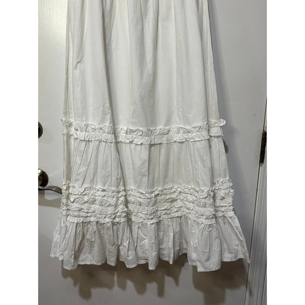 Cleobella Cherith Tier Midi Dress White Size XL NWT Timeless Elegance Western - Image 9