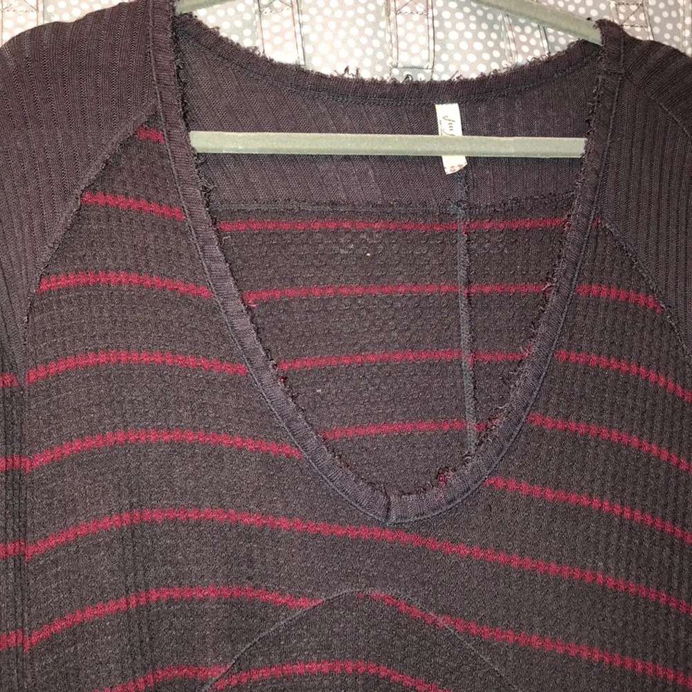 Free People Waffle Sweater - Image 5