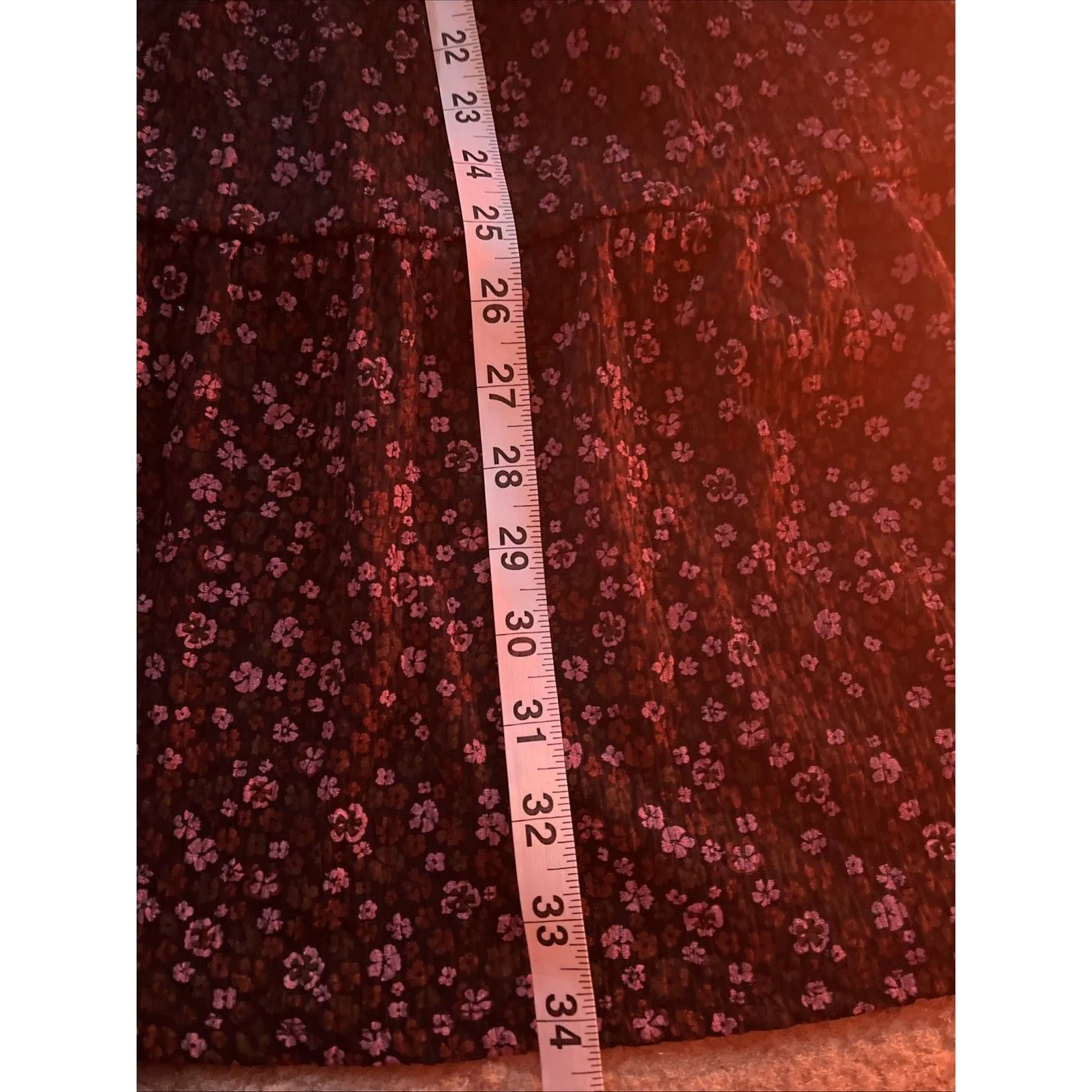 Asos Floral Babydoll Dress 12 Puff Sleeves Dark Fairy Romantic Academic Western - Image 11