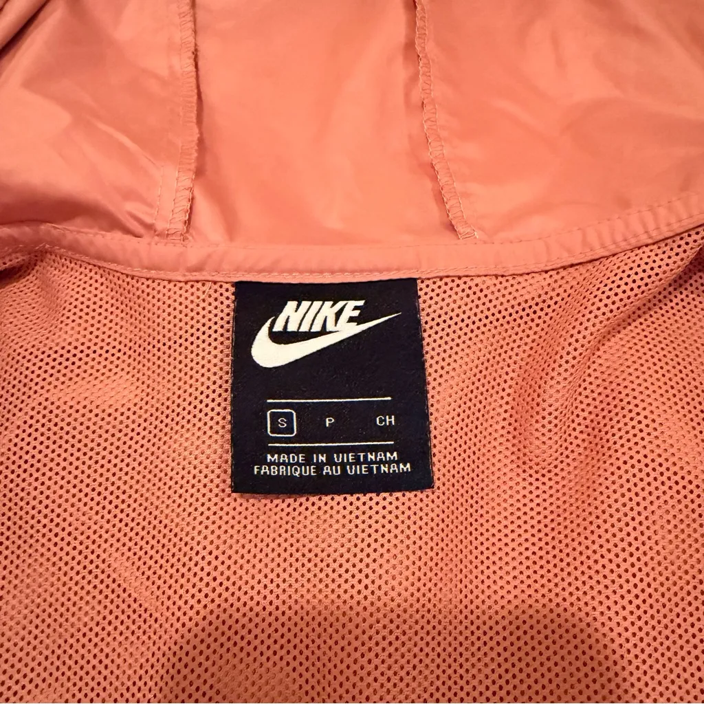 Nike Sportswear Repel Women's Windbreaker Coral Black Colorblock Jacket Small - Image 9