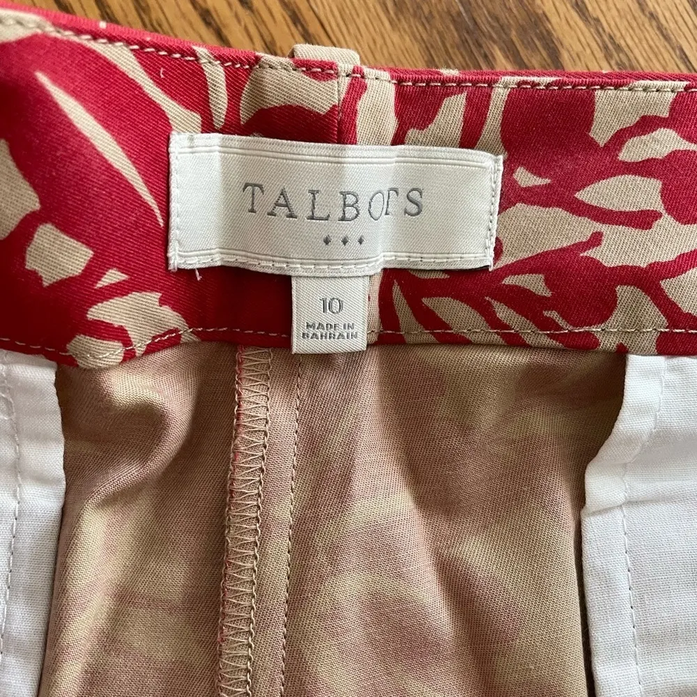 Talbots Signature Floral Print Ankle Crop Pants 10 NWT Spring Summer Casual - Image 10
