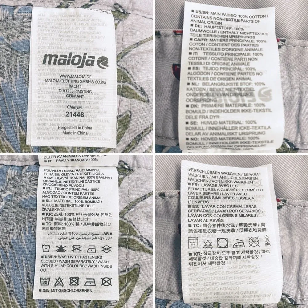 Maloja CharlyM Twill Bike Pants in Light Gray Smoke Size Medium Hiking Outdoors Purple - Image 14