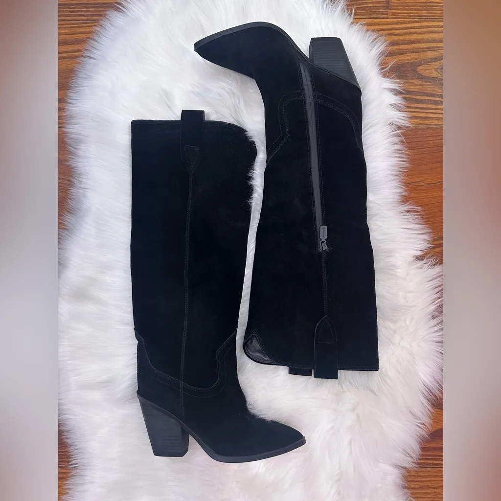 🌸BLONDO🌸 Wylde Waterproof Black Suede Boot Size:6 - Image 7