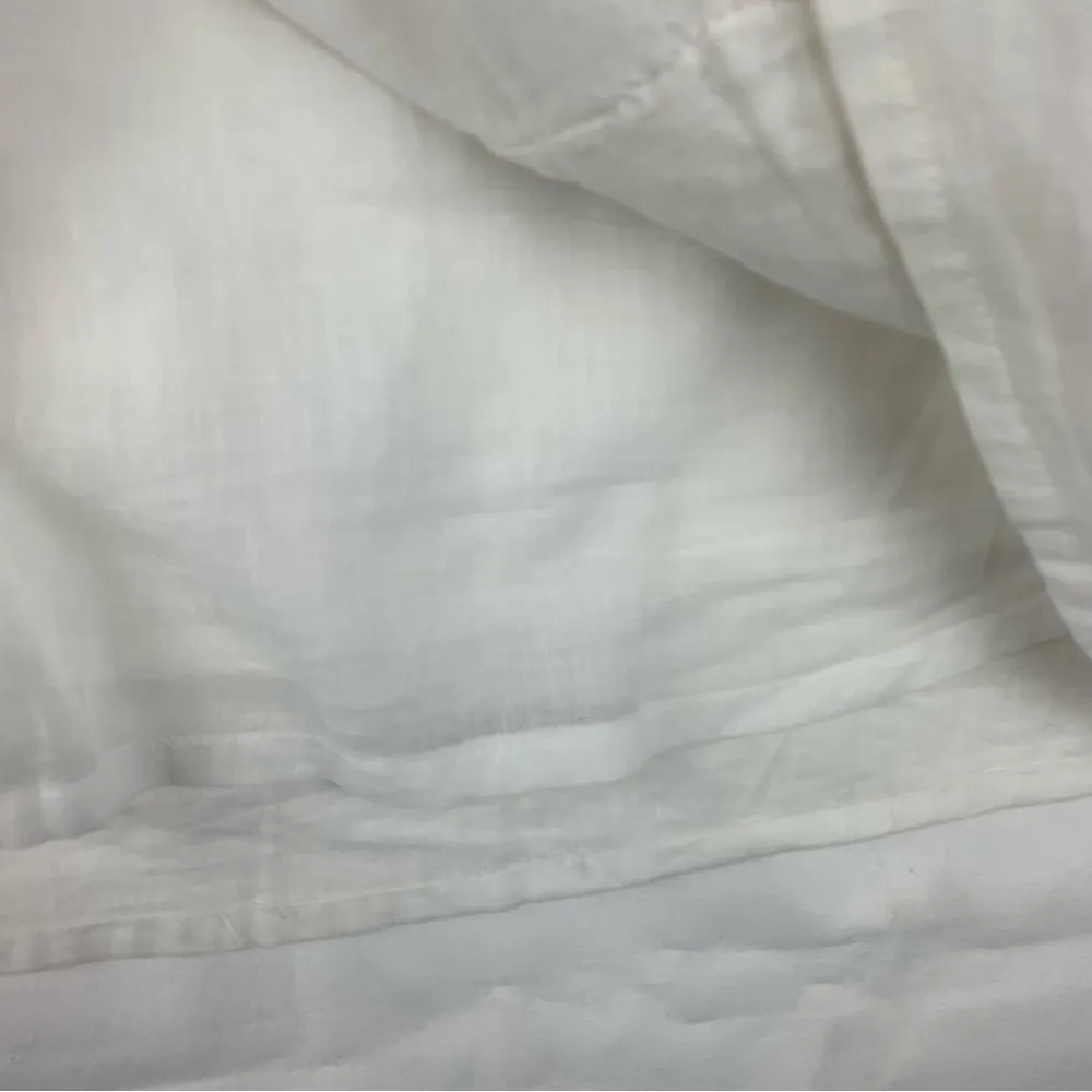 Funky People women's medium White Top with Colorful Accents granny square pocket - Image 8