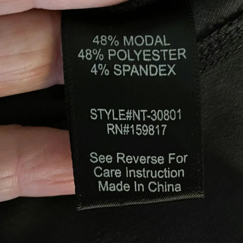 Altar'd State Size M Dreamluxe Cropped Hoodie Washed Black Cozy Modal Thumbholes - Image 5