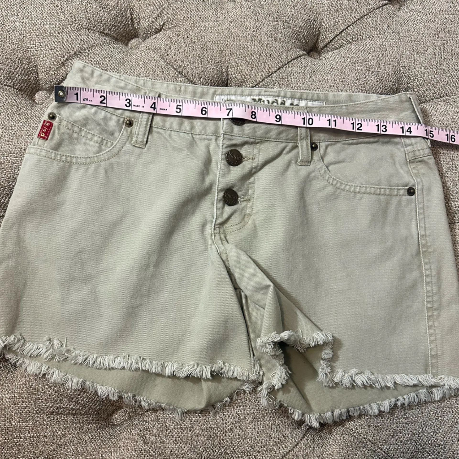 Mudd Y2K ‎ Khaki Button Fly Shorts - Image 8
