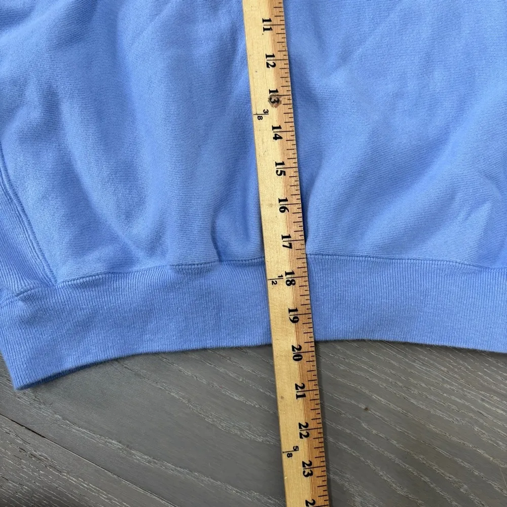 Champion Reverse Weave Oversized Sweatshirt Womens XS Periwinkle Crop Athleisure - Image 7