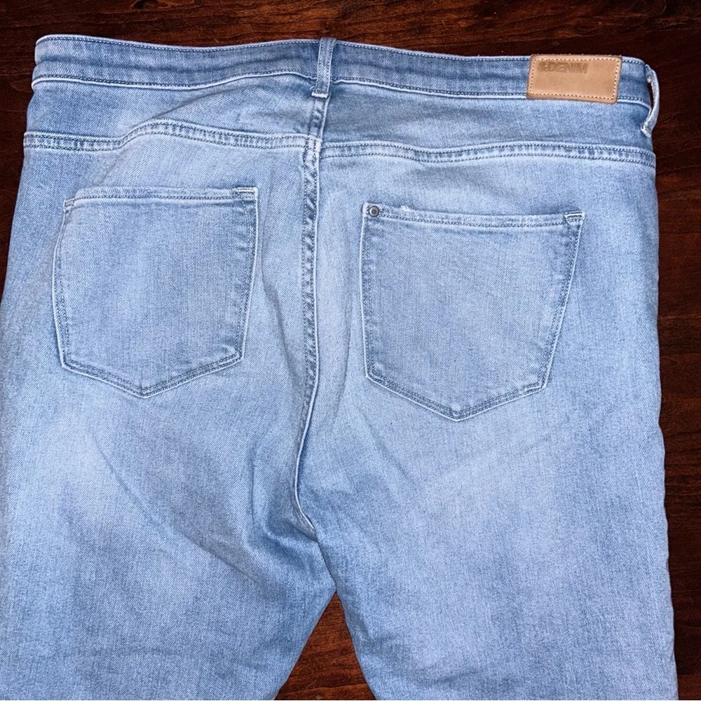 &Denim Bootcut Light Wash Flare Denim Jeans - Image 2