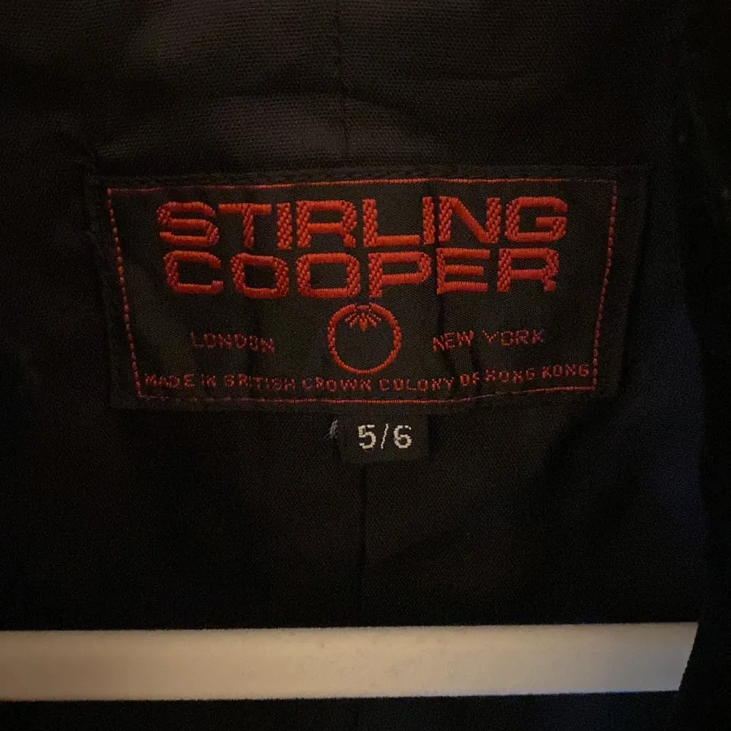 EUC Stirling Cooper Women’s Striped Bomber Blazer Jacket, Size 5/6 Black - Image 5