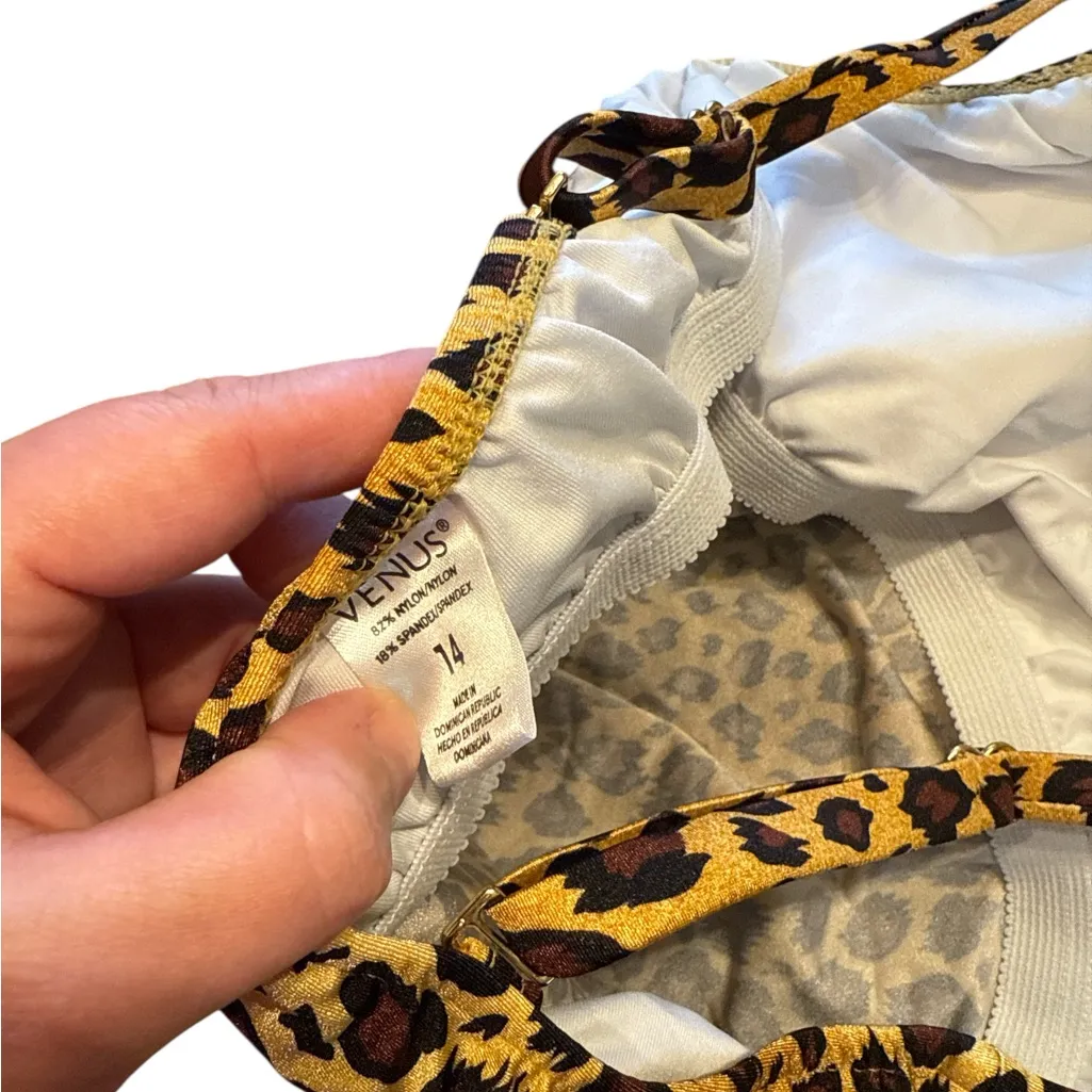 VENUS Leopard Print Bikini Top - Image 4