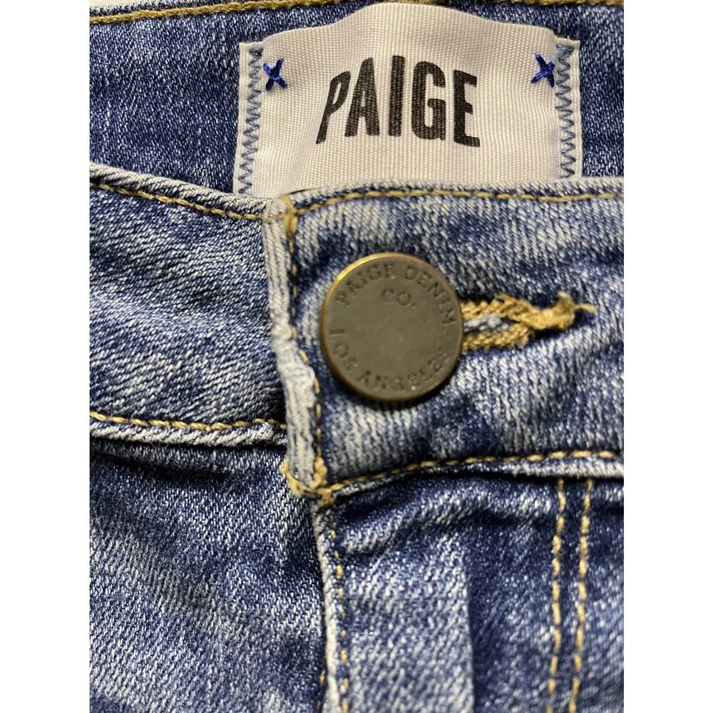 Paige Jimmy Jimmy Denim Short Shorts 28w - Image 4