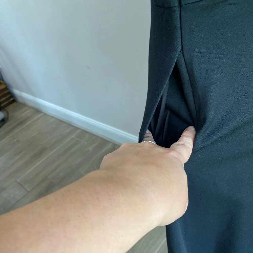 Banana Republic Womens One Shoulder Ponte Fit and Flare Dress Size 6 - Image 10