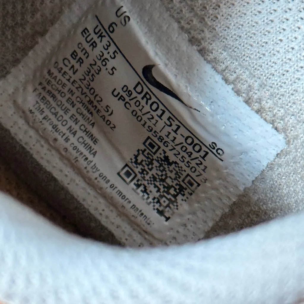 Nike  Air Force 1 React Women’s Sneakers Leopard Swoosh Size 6 - Image 9