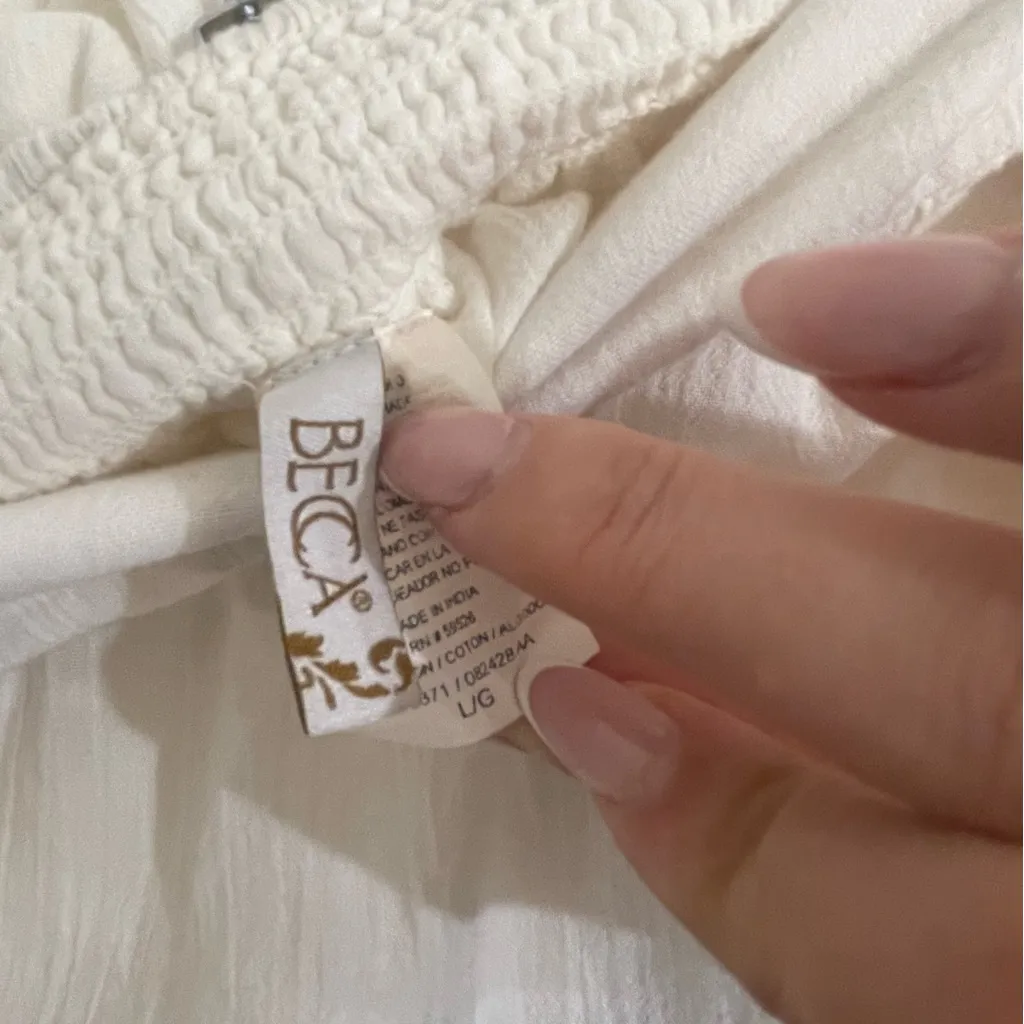 BECCA White Maxi Skirt cover up - Image 6