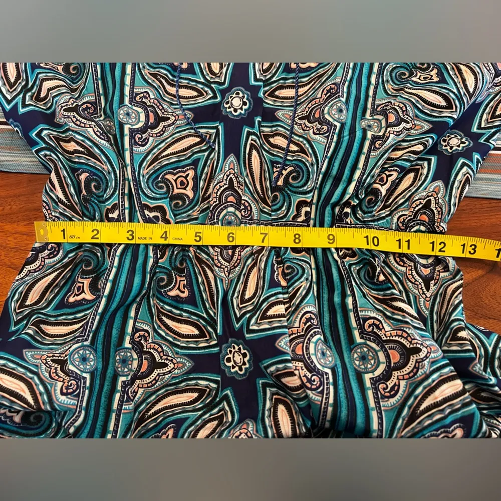 Charlotte Russe 3/4  Sleeve Paisley Print Dress Size Medium - Image 6