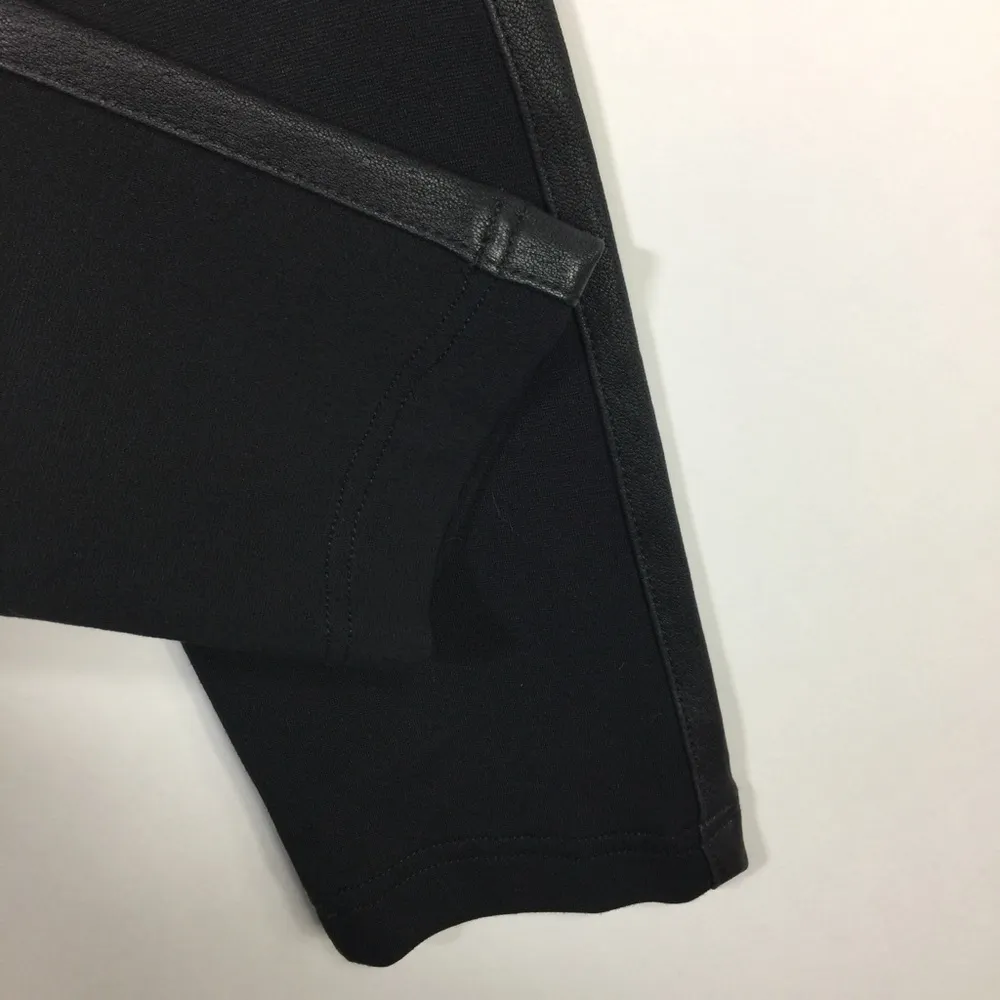 Helmut Lang Bondage Jersey Leather Paneled Stretch
Slim Leggings 0 - Image 12