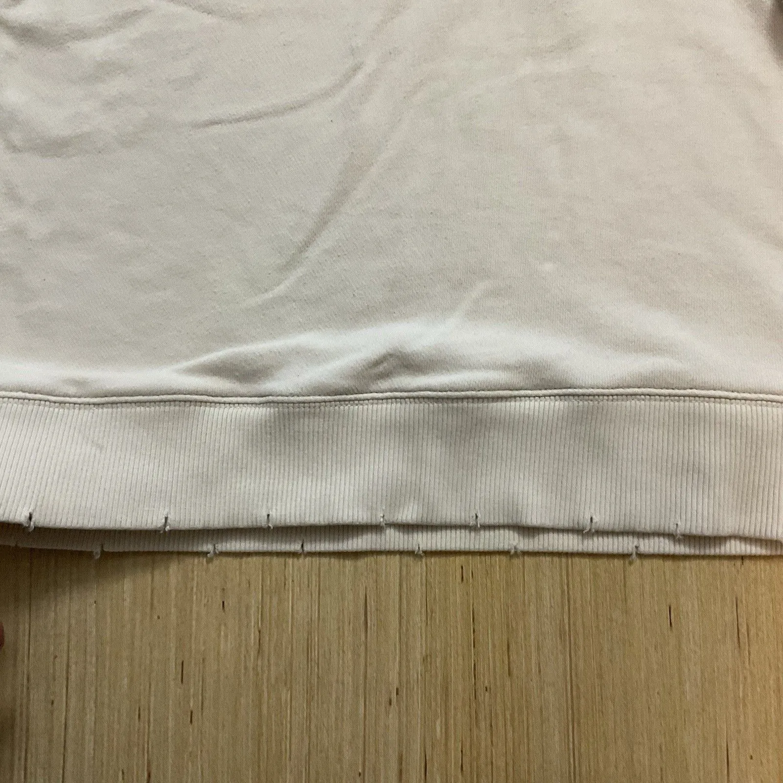 Aerie Oversized Lace-Up Pullover Slouchy Sweatshirt Boho Beige Vanilla Medium - Image 6