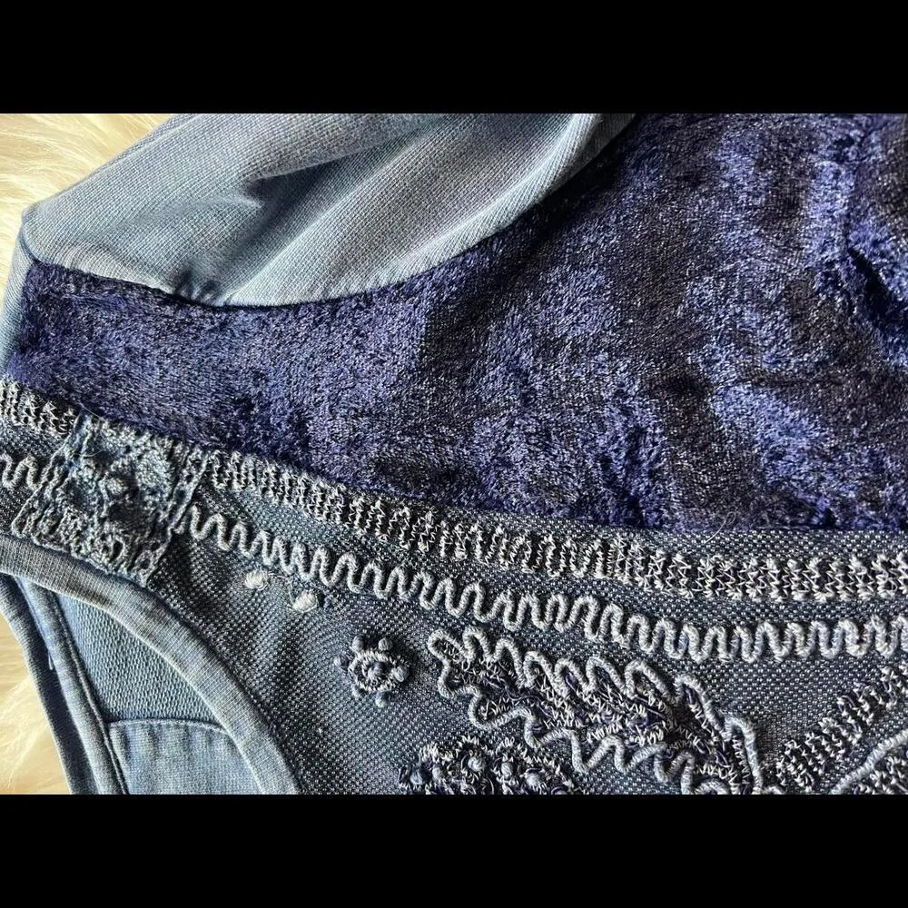 Soft Surroundings Blue Boho Tunic size Small - Image 7