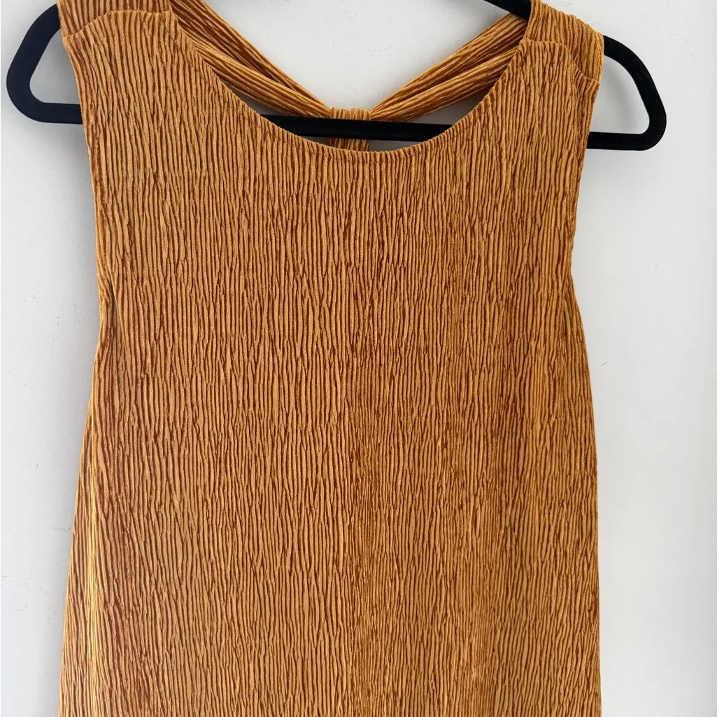 Anthropologie Maeve Adrienne Maxi Deess Gold Mustard Yellow NEW size XL - Image 8