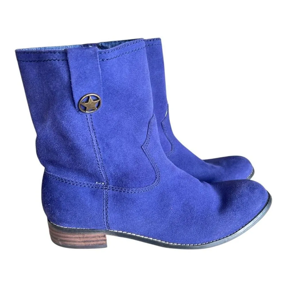 Very Volatile Blue Suede Boots Size 7.5 - Image 5