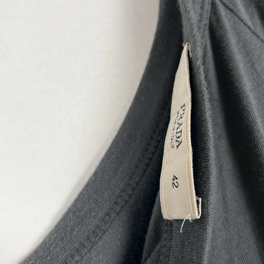 Womens’ Sheath Shirt Dress Charcoal Grey Italy size 42/US 6 - Image 2