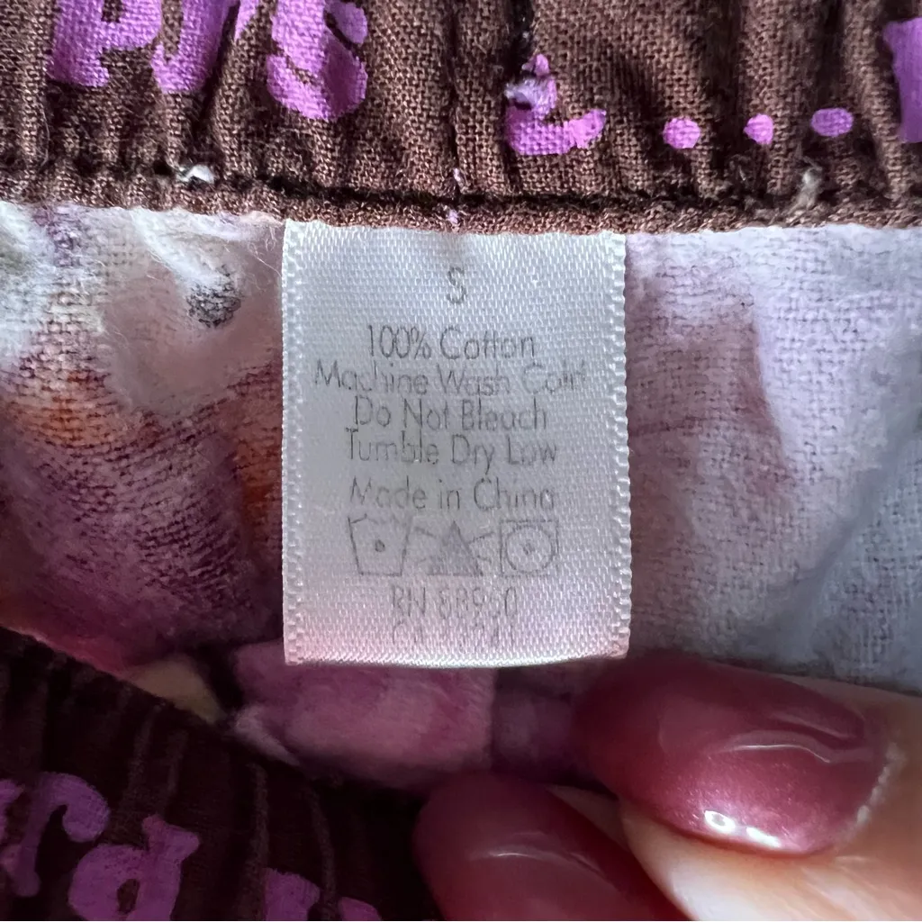 PJ Salvage Happy By Nature Owl Pajama Flannel Pink Purple Set - Image 14