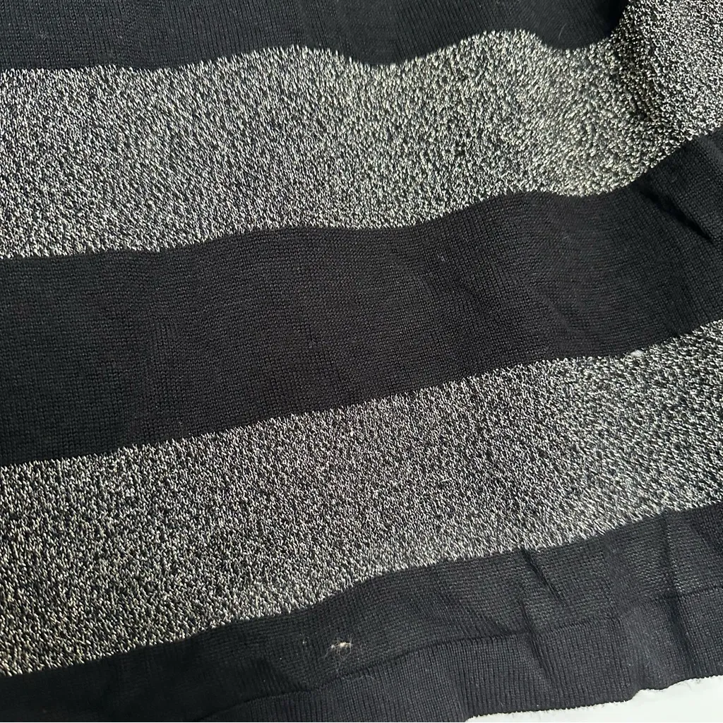 Karen Kane Black and Gray Cowl Neck Sweater - Image 2