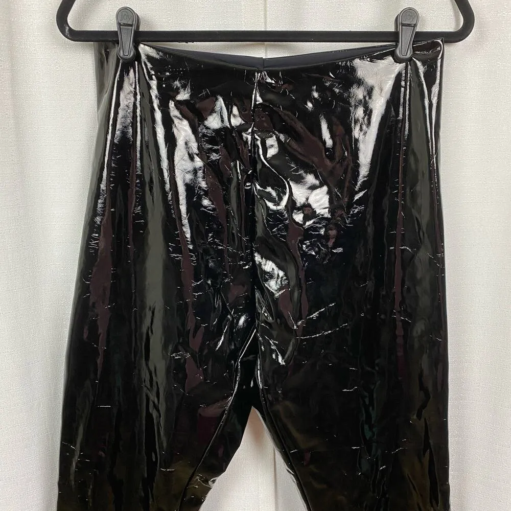 Commando Black Faux Patent Leather Leggings Sz.XL NWT - Image 8