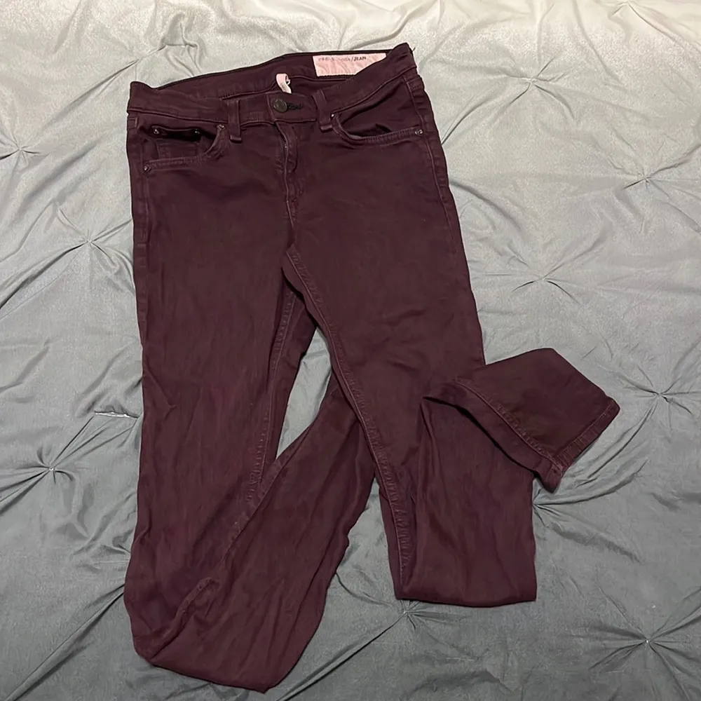 Rag & Bone Purple Plum Skinny Stretch Jean Pants Size 24 - Image 6