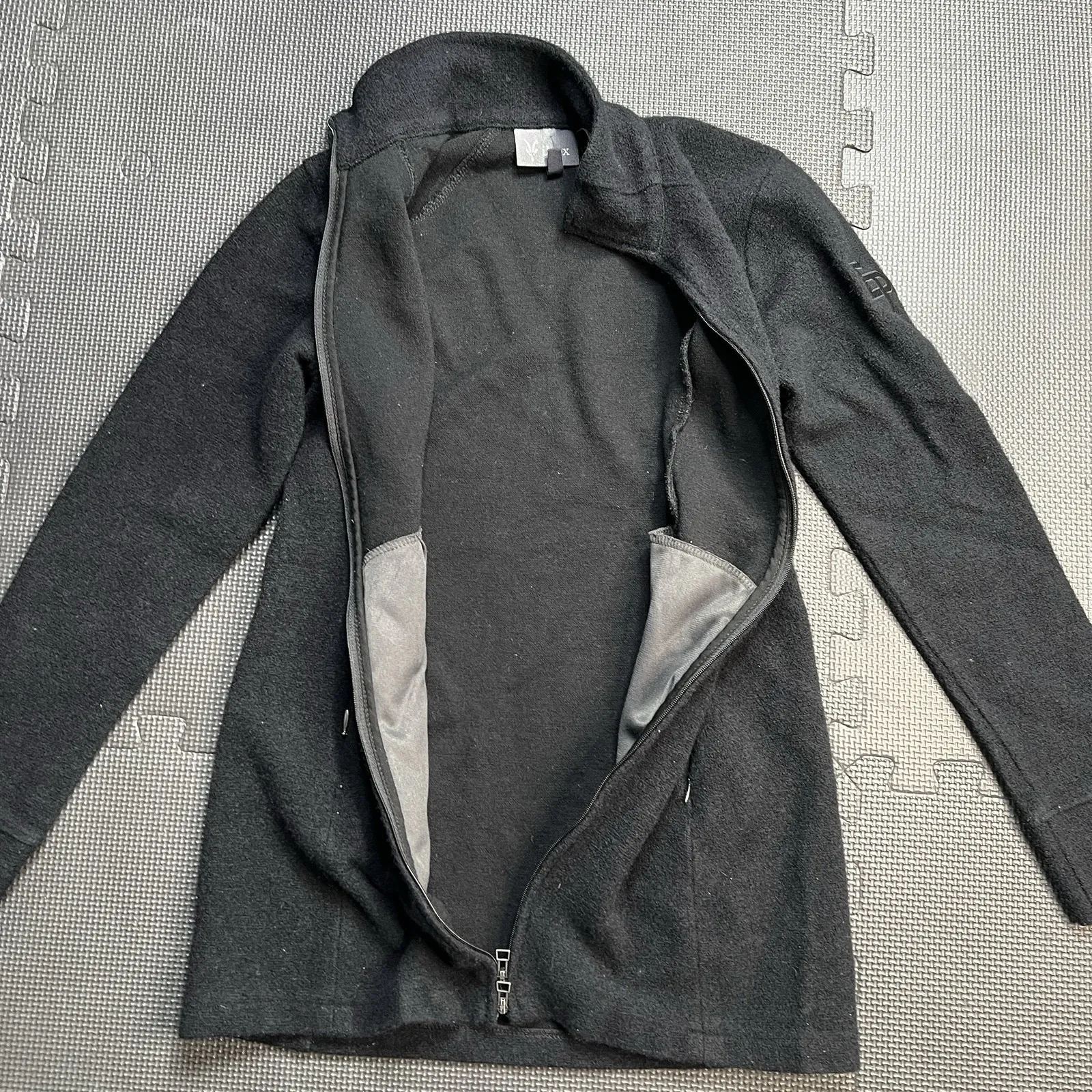 Ibex Backbay Zque Merino Wool Tunic Jacket Womens XS Black Full Zip‎ USA Made - Image 3